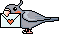 mail-bird-gray